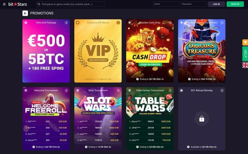 Werbung für Bitstarz Casino